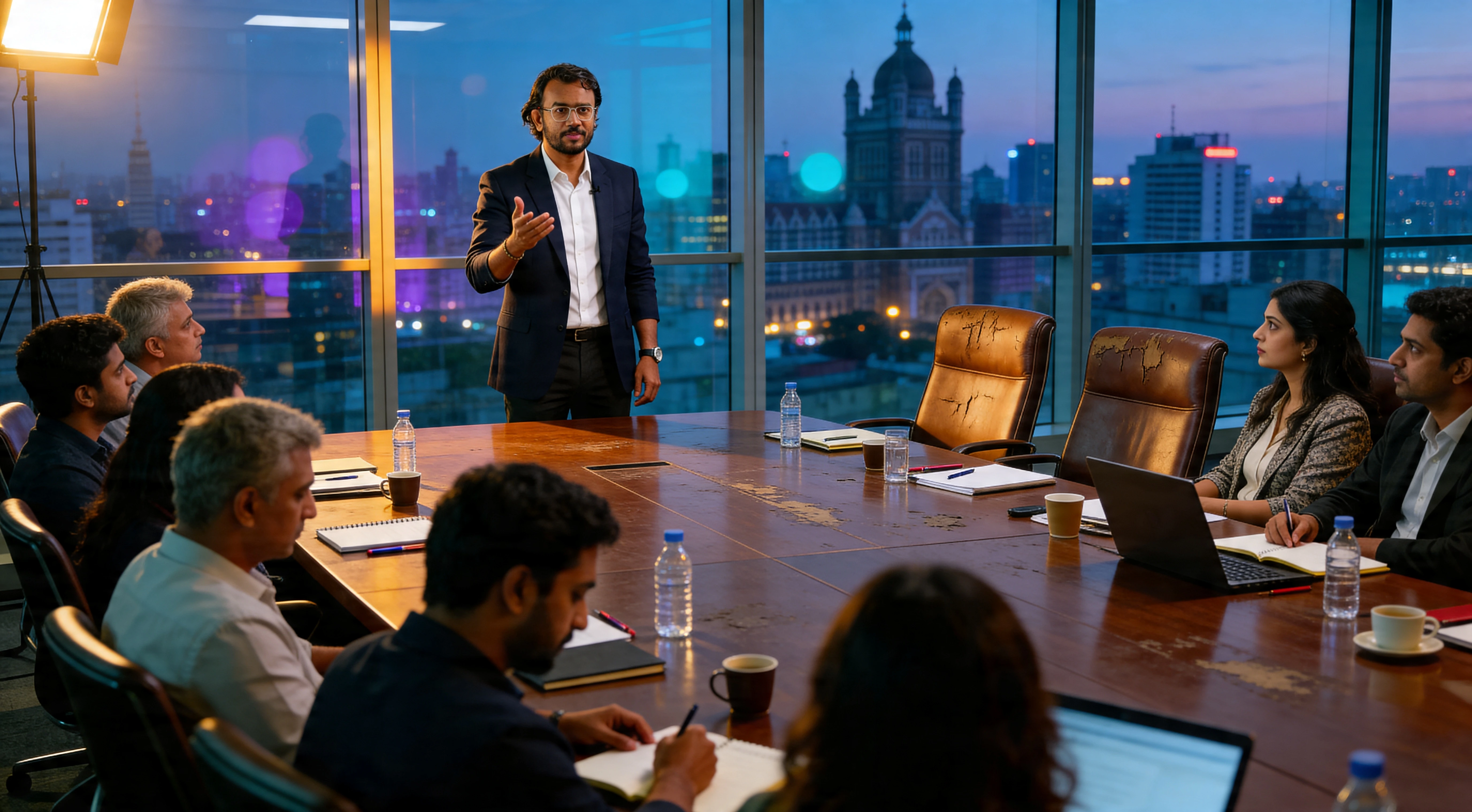 Kunal Moon — corporate sales trainer and L&D specialist. Representative image of a hyper-performance training session; participants shown are illustrative and not identifiable.